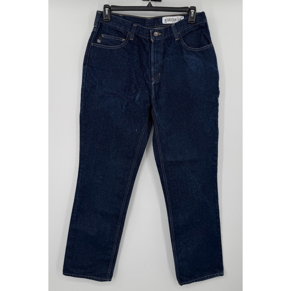 Carhartt‎ FR Flame Resistant Work Jeans Mens 34x34 Dark Wash Indigo Denim E77FR